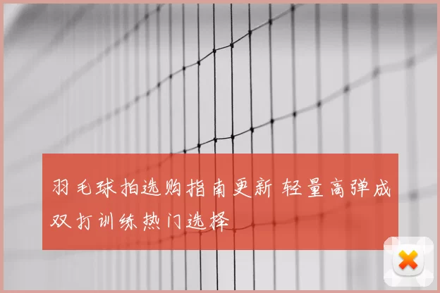 羽毛球拍选购指南更新 轻量高弹成双打训练热门选择