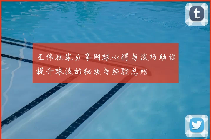 王伟独家分享网球心得与技巧助你提升球技的秘诀与经验总结