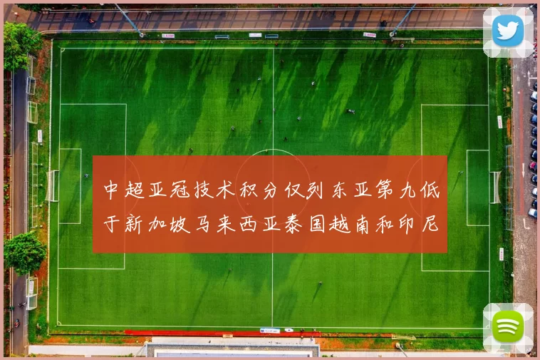 中超亚冠技术积分仅列东亚第九低于新加坡马来西亚泰国越南和印尼